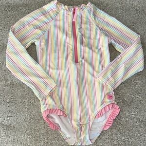 Ruffle Butts Rash Guard Swimsuit
